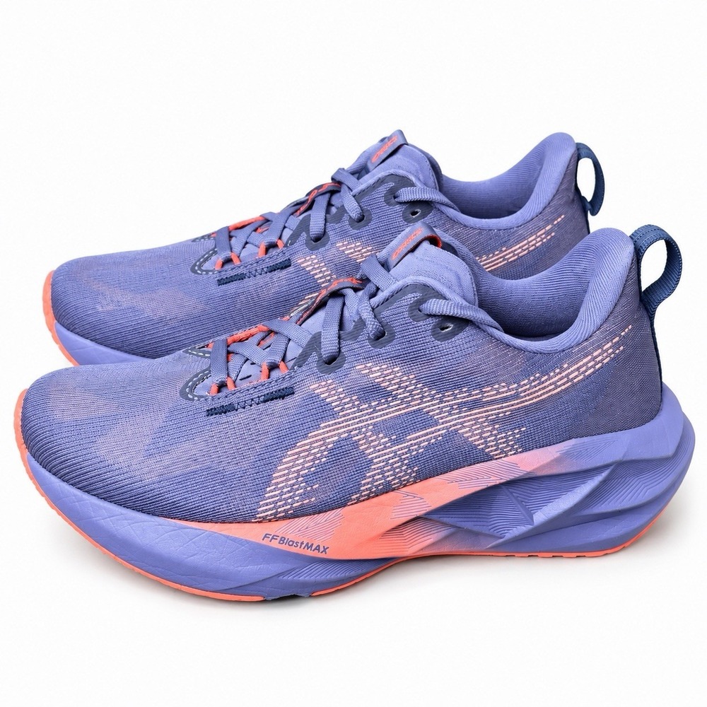 ASICS Novablast 5 Greyish Purple Coral Reef 1012B765-500 Women's 7.5 Running
